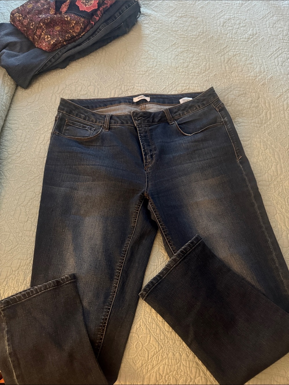 Kensie Dark Blue Straight Leg Jeans